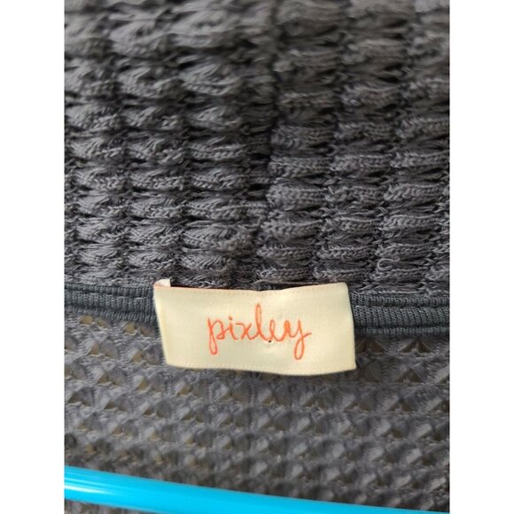 Pixley Stitch Fix Womens Cardigan Small Gray Long Sleeve Open Long Line Classic - Picture 5 of 6